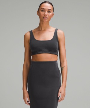 Sujetador Deportivo Lululemon Softstreme Scoop-Neck Bra B/C Cup Mujer Negras Chile | 802CAHESV