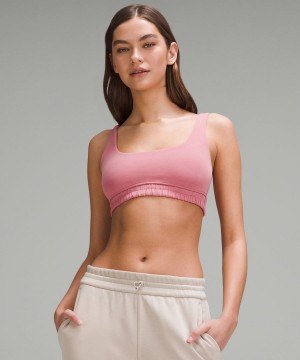 Sujetador Deportivo Lululemon Softstreme Scoop-Neck Bra B/C Cup Mujer Rosas Chile | 628WKSQHM