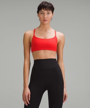 Sujetador Deportivo Lululemon Wunder Train Tiras Racer Bra Light Support, A/B Cup Mujer Rojas Chile | 480DWGAQJ