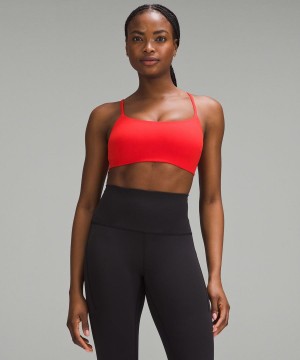 Sujetador Deportivo Lululemon Wunder Train Tiras Racer Bra Light Support, C/D Cup Mujer Rojas Chile | 759QENZOM