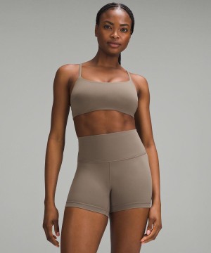 Sujetador Deportivo Lululemon Wunder Train Tiras Racer Bra Light Support, C/D Cup Mujer Gris Chile | 723MFQNZS