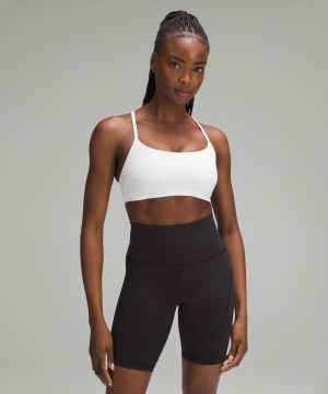 Sujetador Deportivo Lululemon Wunder Train Tiras Racer Bra Light Support, C/D Cup Mujer Blancas Chile | 142YULAXJ