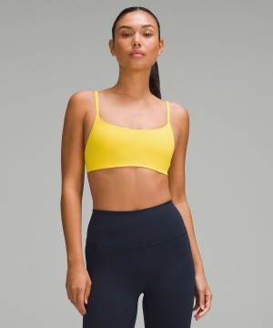 Sujetador Deportivo Lululemon Wunder Train Tiras Racer Bra Light Support, A/B Cup Mujer Amarillo Chile | 452EVLXKW