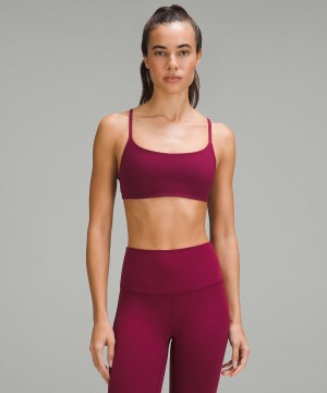 Sujetador Deportivo Lululemon Wunder Train Tiras Racer Bra Light Support, A/B Cup Mujer Burdeos Chile | 723IXYNQG