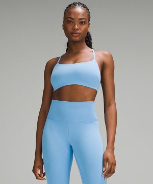 Sujetador Deportivo Lululemon Wunder Train Tiras Racer Bra Light Support, C/D Cup Mujer Azules Chile | 451QIECUP