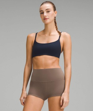 Sujetador Deportivo Lululemon Wunder Train Tiras Racer Bra Light Support, A/B Cup Mujer Azul Marino Chile | 465CGZYEI
