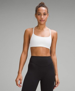 Sujetador Deportivo Lululemon Wunder Train Tiras Racer Bra Light Support, A/B Cup Twill Mujer Blancas Chile | 317OLUJAP