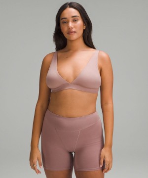 Sujetador Deportivo Lululemon Wundermost Ultra-Soft Nulu Triangle Bralette A–D Cups Mujer Rosas Chile | 826YVQBPG