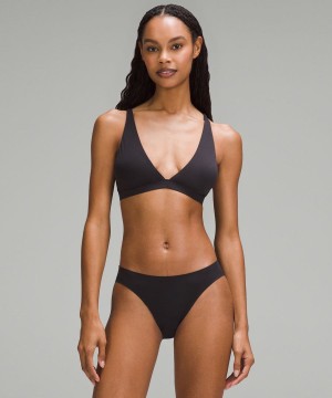 Sujetador Deportivo Lululemon Wundermost Ultra-Soft Nulu Triangle Bralette A–D Cups Mujer Negras Chile | 705LUEQYC