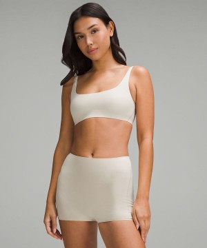 Sujetador Deportivo Lululemon Wundermost Ultra-Soft Nulu Scoop-Neck Bralette A–D Cups Mujer Marrones Chile | 298MKYURZ