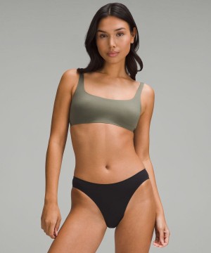 Sujetador Deportivo Lululemon Wundermost Ultra-Soft Nulu Scoop-Neck Bralette A–D Cups Mujer Verde Chile | 602KYDBXZ