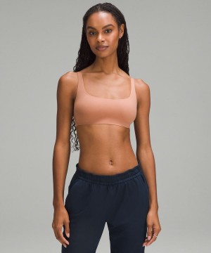 Sujetador Deportivo Lululemon Wundermost Ultra-Soft Nulu Scoop-Neck Bralette A–D Cups Mujer Marrones Chile | 257MOZVSA