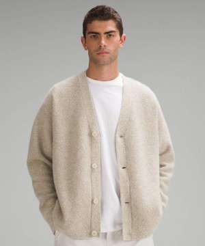 Truien Lululemon Alpaca Lana-Blend Cardigan Hombre Blancas Chile | 127QUDNFZ