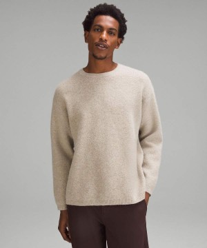 Truien Lululemon Alpaca Lana-Blend Crewneck Hombre Blancas Chile | 398JVSXON