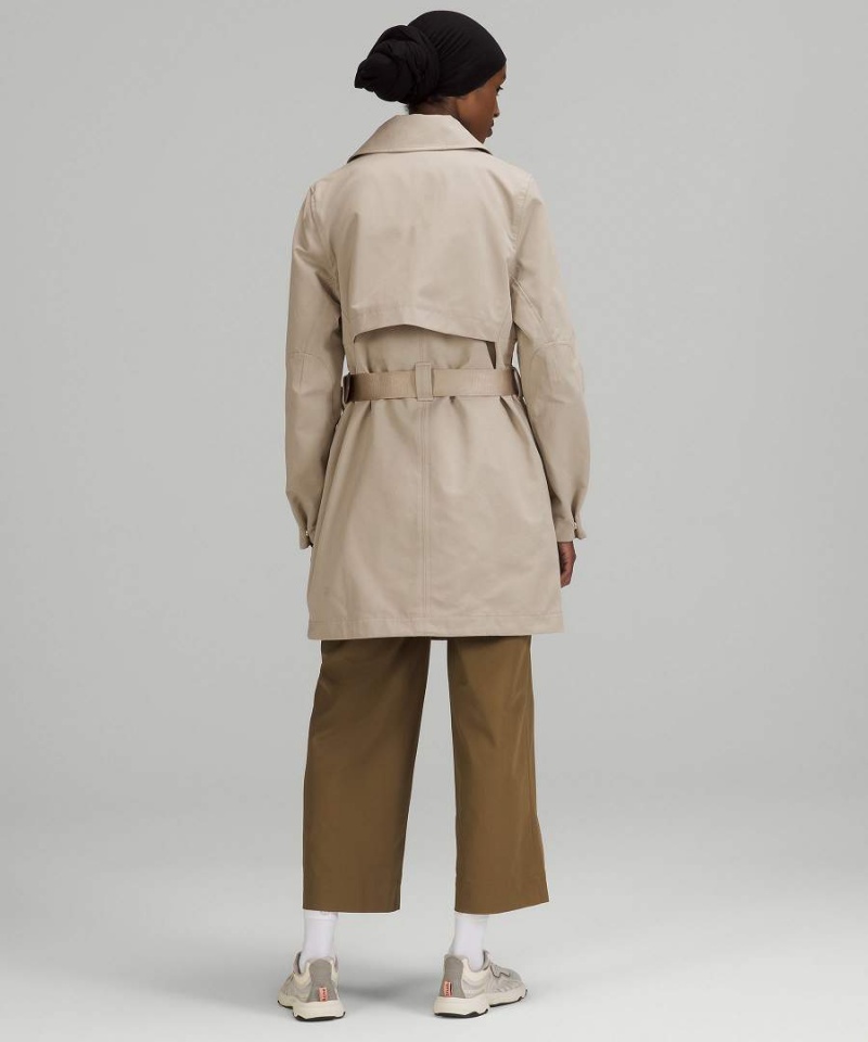 Abrigos Lululemon Always There Corta Trench Mujer Beige Chile | 928FOPLKS