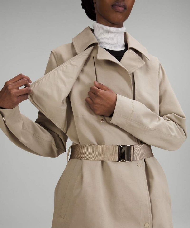 Abrigos Lululemon Always There Corta Trench Mujer Beige Chile | 928FOPLKS