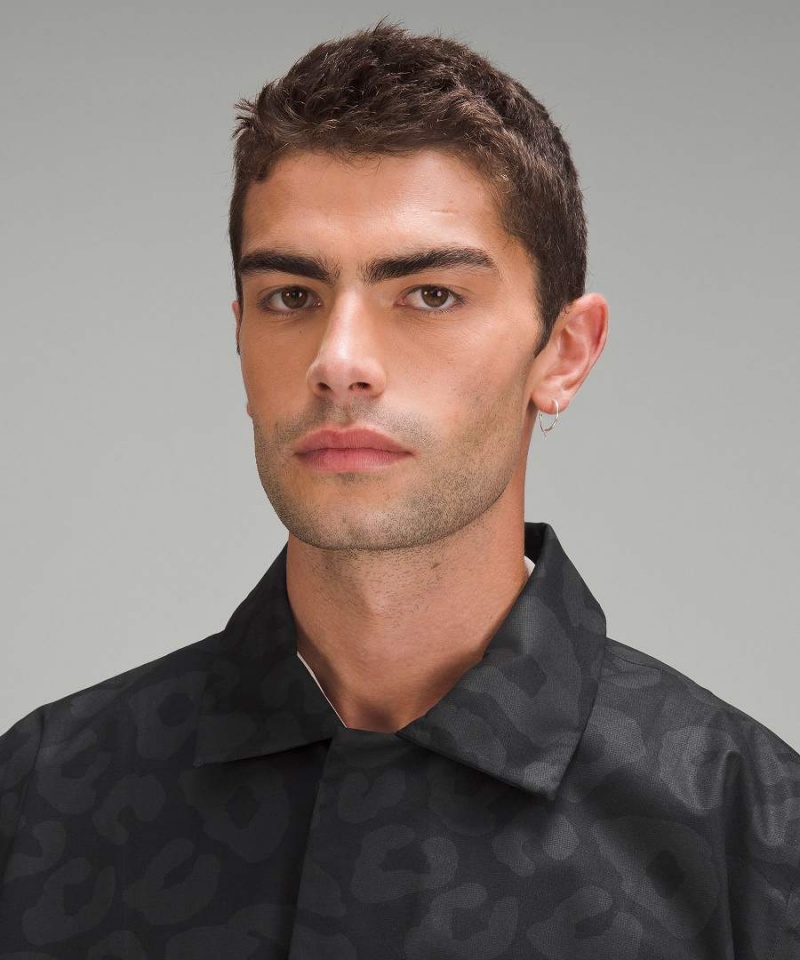 Abrigos Lululemon lab Leopard Print Overcoat Hombre Negras Multicolor Chile | 863PYNJHK