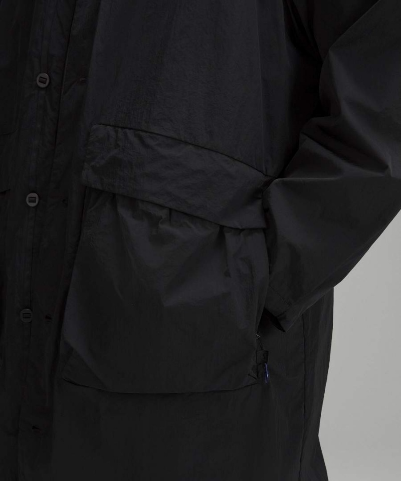 Abrigos Lululemon lab Oversized Long Hombre Negras Chile | 756SKLAOU