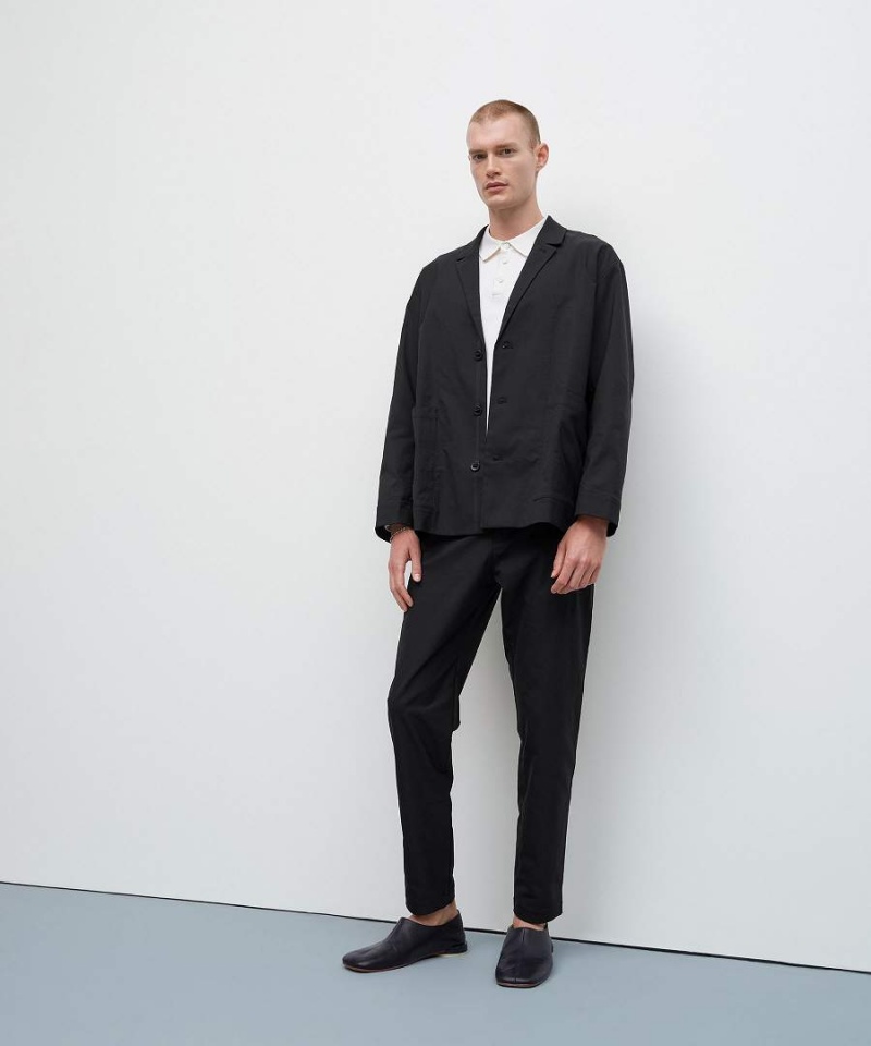 Blazer Lululemon Relaxed-Fit Twill Blazer Hombre Negras Chile | 876CMATVS