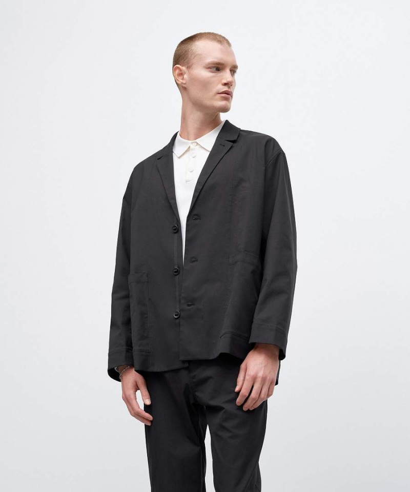 Blazer Lululemon Relaxed-Fit Twill Blazer Hombre Negras Chile | 876CMATVS