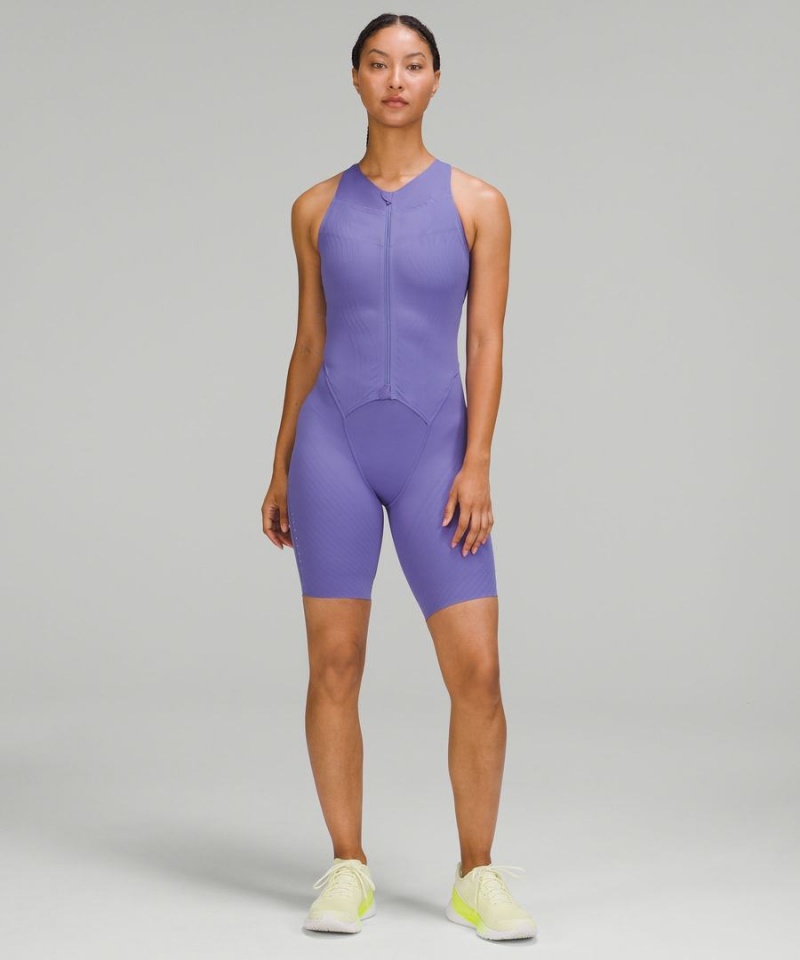 Body Lululemon SenseKnit Correr One-Piece Mujer Indigo Chile | 637WLHBEI