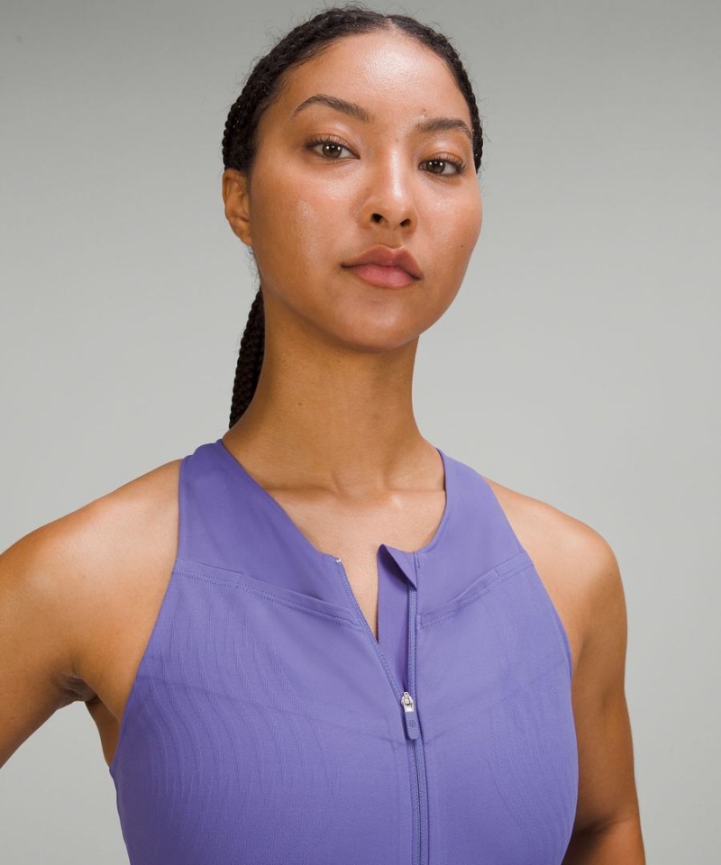Body Lululemon SenseKnit Correr One-Piece Mujer Indigo Chile | 637WLHBEI