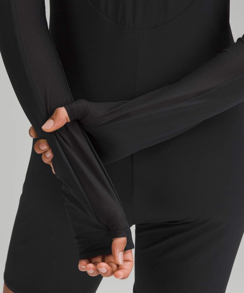 Body Lululemon Tight-Fit Forro Long-Sleeve Onesie Mujer Negras Chile | 582CEXGMU