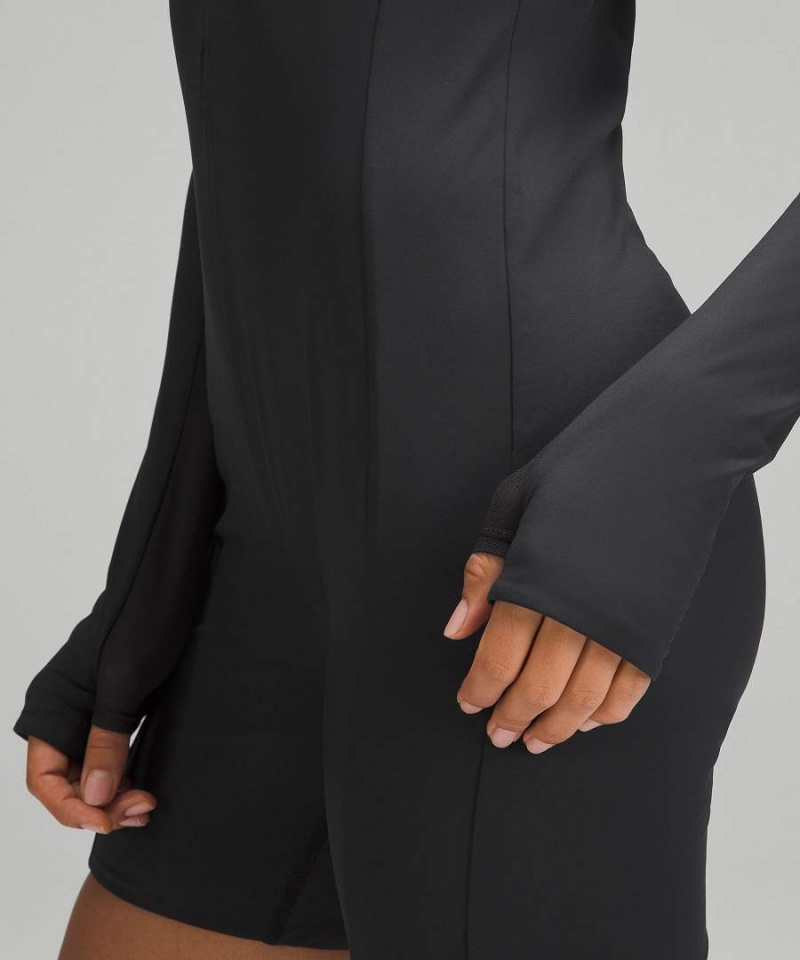 Body Lululemon Tight-Fit Forro Long-Sleeve Onesie Mujer Negras Chile | 582CEXGMU
