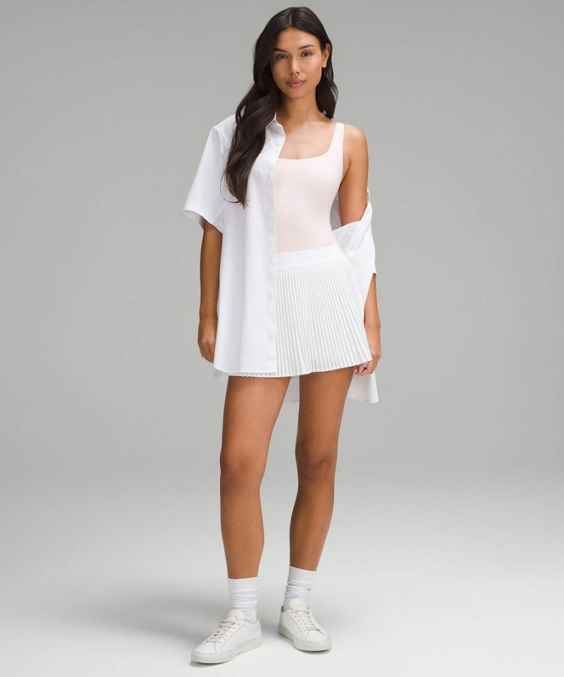 Body Lululemon Wundermost Ultra-Soft Nulu Square-Neck Sin Manga Mujer Rojas Claro Chile | 935MFIOZT