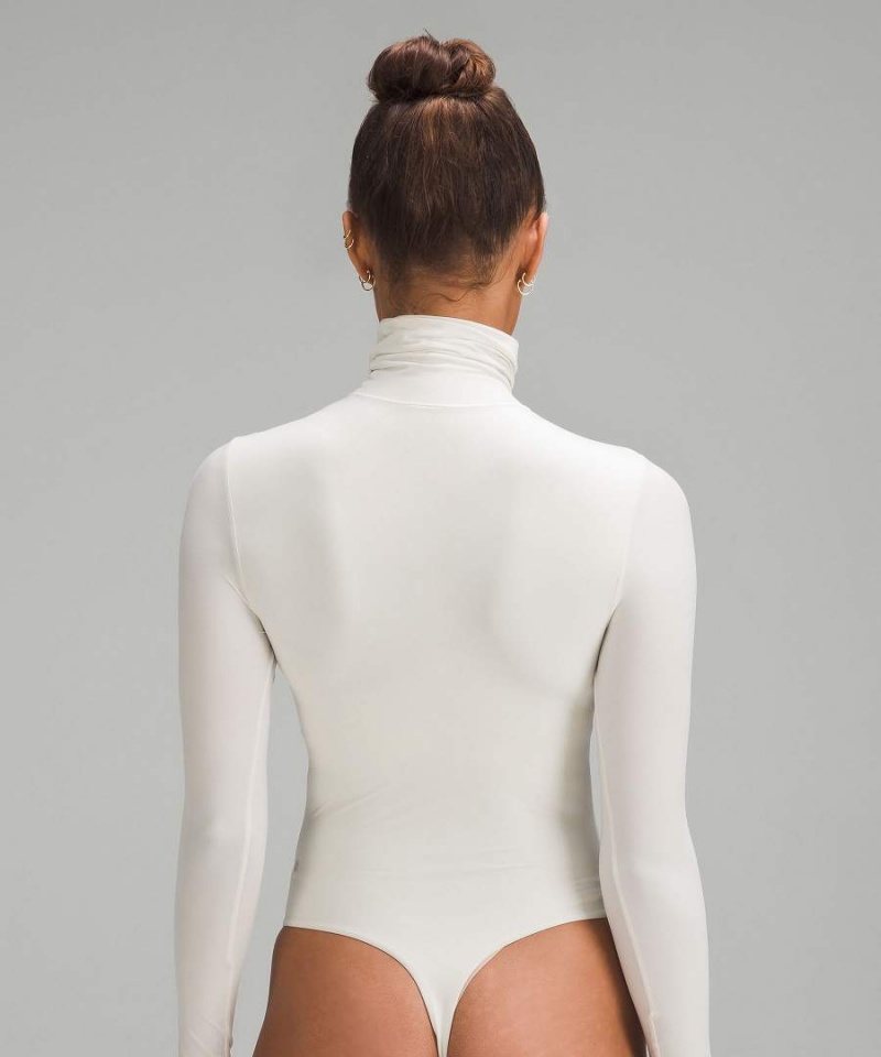 Body Lululemon Wundermost Ultra-Soft Nulu Turtleneck Mujer Beige Chile | 165ZDOQUG