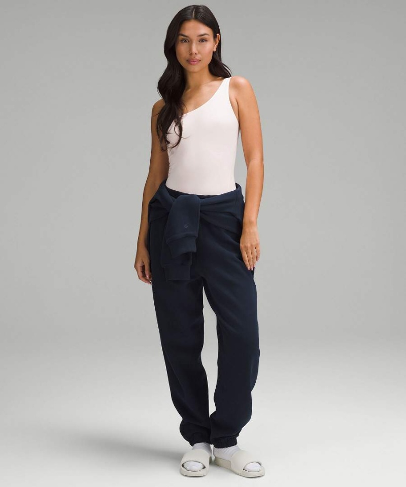 Body Lululemon Wundermost Ultra-Soft Nulu Asymmetrical Mujer Rojas Claro Chile | 451GHNLFW