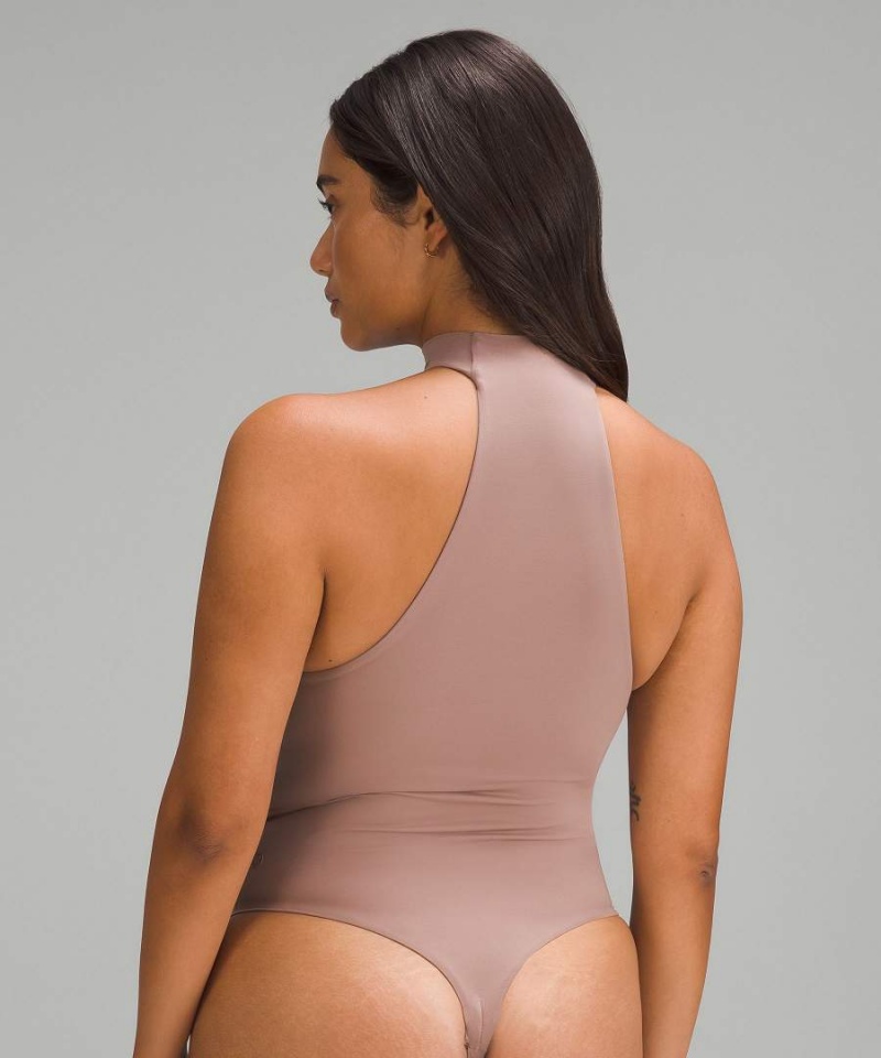 Body Lululemon Wundermost Ultra-Soft Nulu Mockneck Sin Manga Mujer Rosas Chile | 429XNEIMB