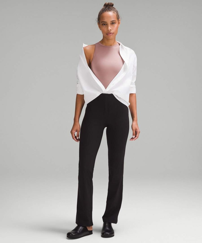 Body Lululemon Wundermost Ultra-Soft Nulu High-Neck Sin Manga Mujer Rosas Chile | 856SNTJIC