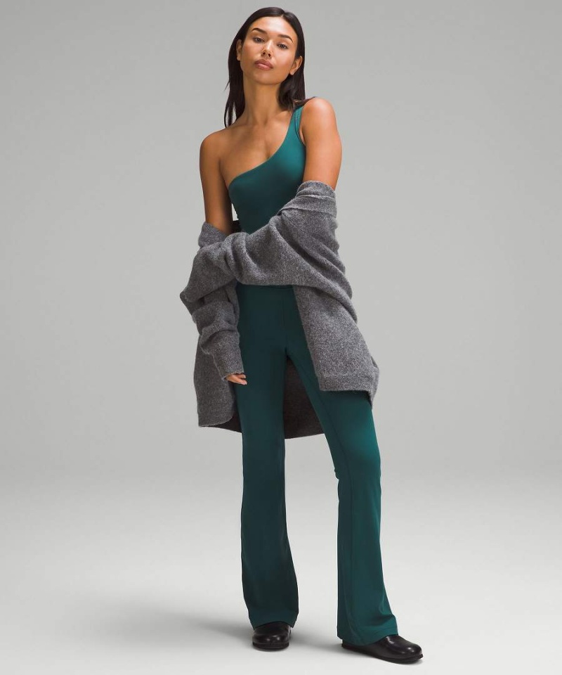 Body Lululemon Wundermost Ultra-Soft Nulu Asymmetrical Mujer Turquesa Chile | 856HOVXYI