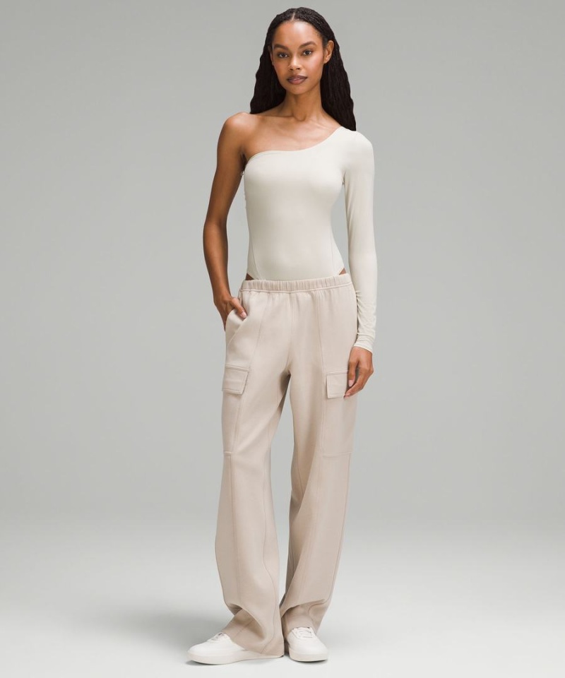 Body Lululemon Wundermost Ultra-Soft Nulu Long-Sleeve One-Shoulder Mujer Marrones Chile | 713FGVCEB