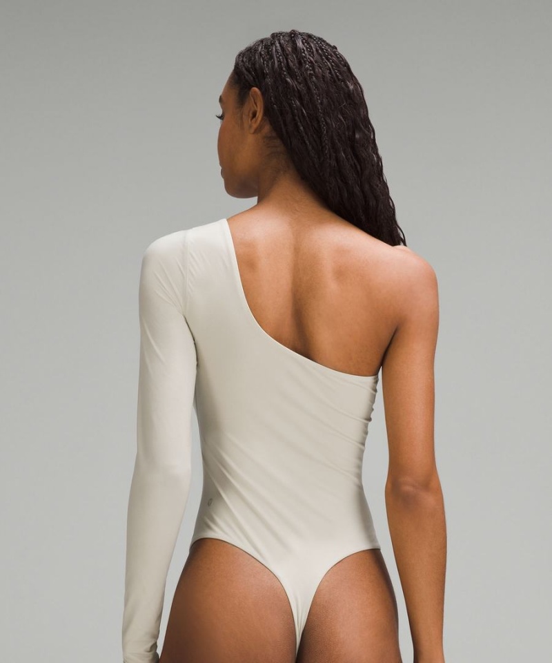 Body Lululemon Wundermost Ultra-Soft Nulu Long-Sleeve One-Shoulder Mujer Marrones Chile | 713FGVCEB