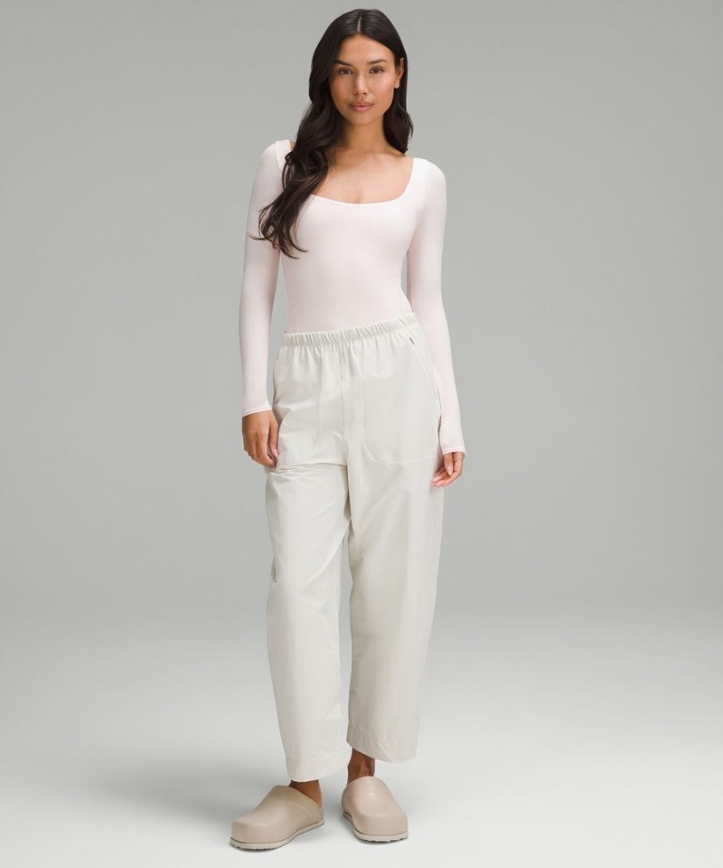 Body Lululemon Wundermost Ultra-Soft Nulu Square-Neck Long-Sleeve Mujer Rojas Claro Chile | 406OUDWMP