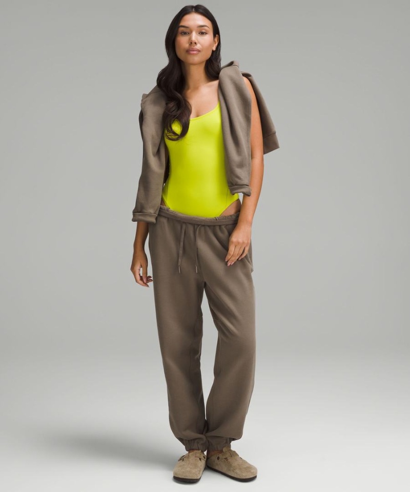 Body Lululemon Wundermost Ultra-Soft Nulu Square-Neck Sin Manga Mujer Verde Claro Chile | 908NHIUZL