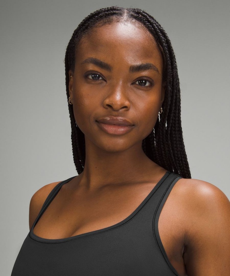 Body Lululemon Wundermost Ultra-Soft Nulu Square-Neck Sin Manga Mujer Negras Chile | 473EUVNZD