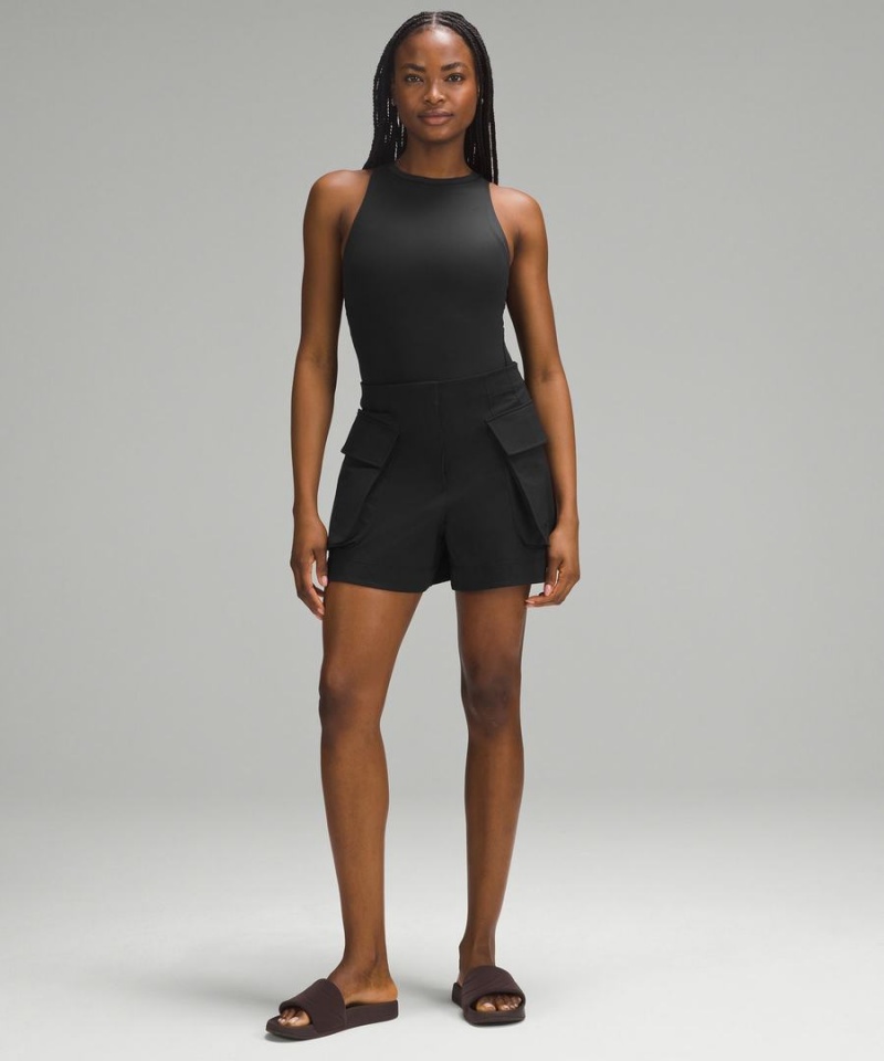 Body Lululemon Wundermost Ultra-Soft Nulu High-Neck Sin Manga Mujer Negras Chile | 805TLUHWS