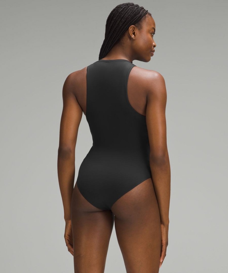 Body Lululemon Wundermost Ultra-Soft Nulu High-Neck Sin Manga Mujer Negras Chile | 805TLUHWS
