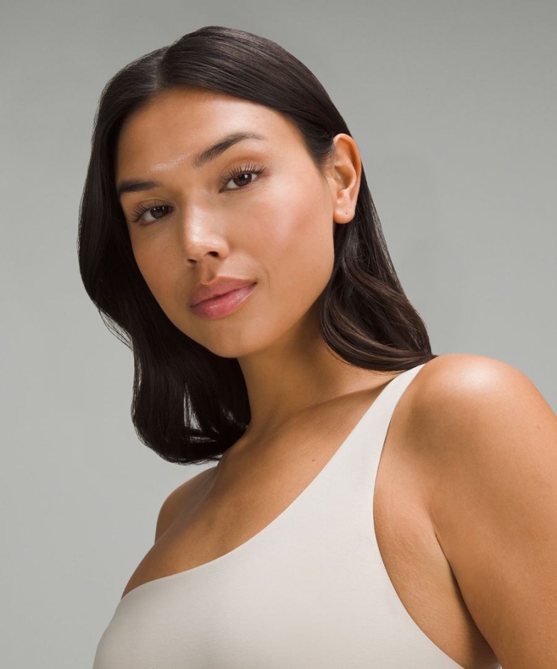 Body Lululemon Wundermost Ultra-Soft Nulu Asymmetrical Mujer Marrones Chile | 568UDWHIV