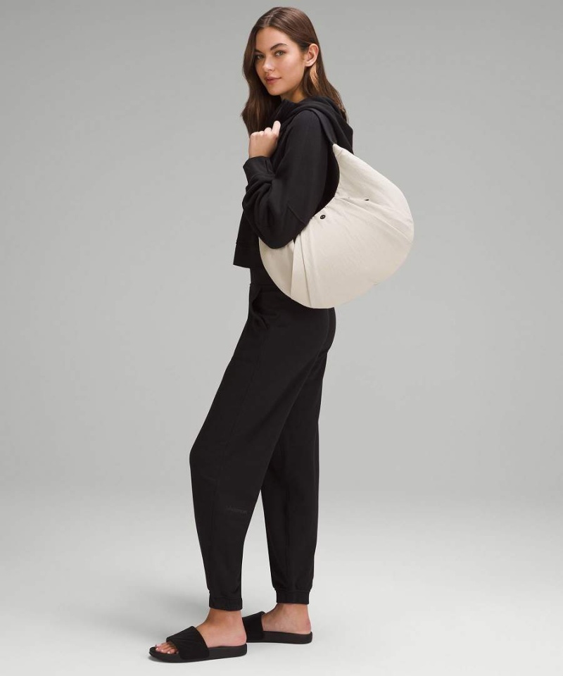Bolsa De Hombro Lululemon Plisado Shoulder Bag 10L Mujer Beige Negras Chile | 407BWZCYA