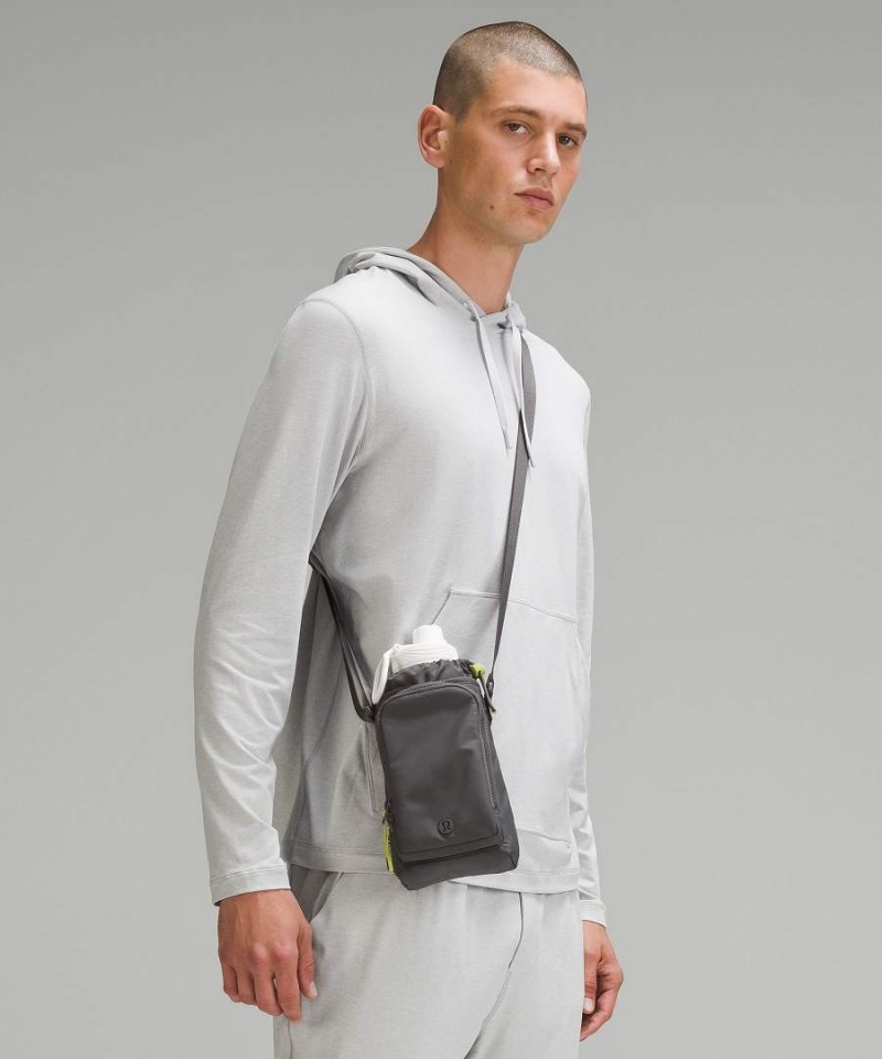 Bolsas Hombro Lululemon Agua Bottle with Front Pocket Mujer Gris Verde Claro Chile | 853TEIRPF