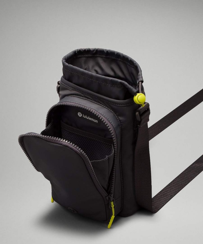 Bolsas Hombro Lululemon Agua Bottle with Front Pocket Mujer Gris Verde Claro Chile | 853TEIRPF