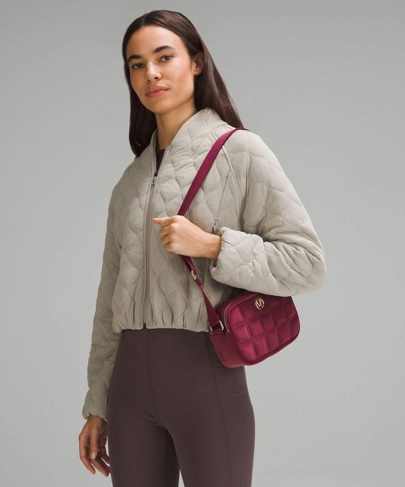 Bolsas Hombro Lululemon Camera 2L Acolchado Velour Mujer Burdeos Chile | 178FLWVNQ