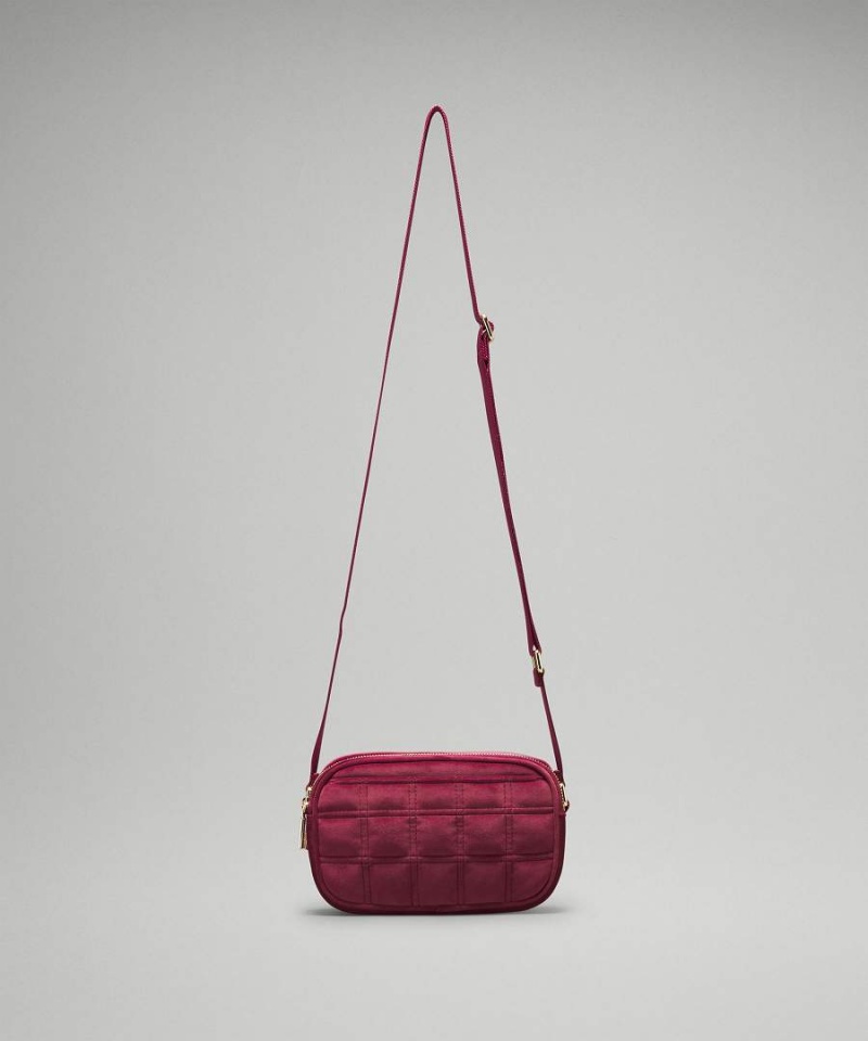 Bolsas Hombro Lululemon Camera 2L Acolchado Velour Mujer Burdeos Chile | 178FLWVNQ