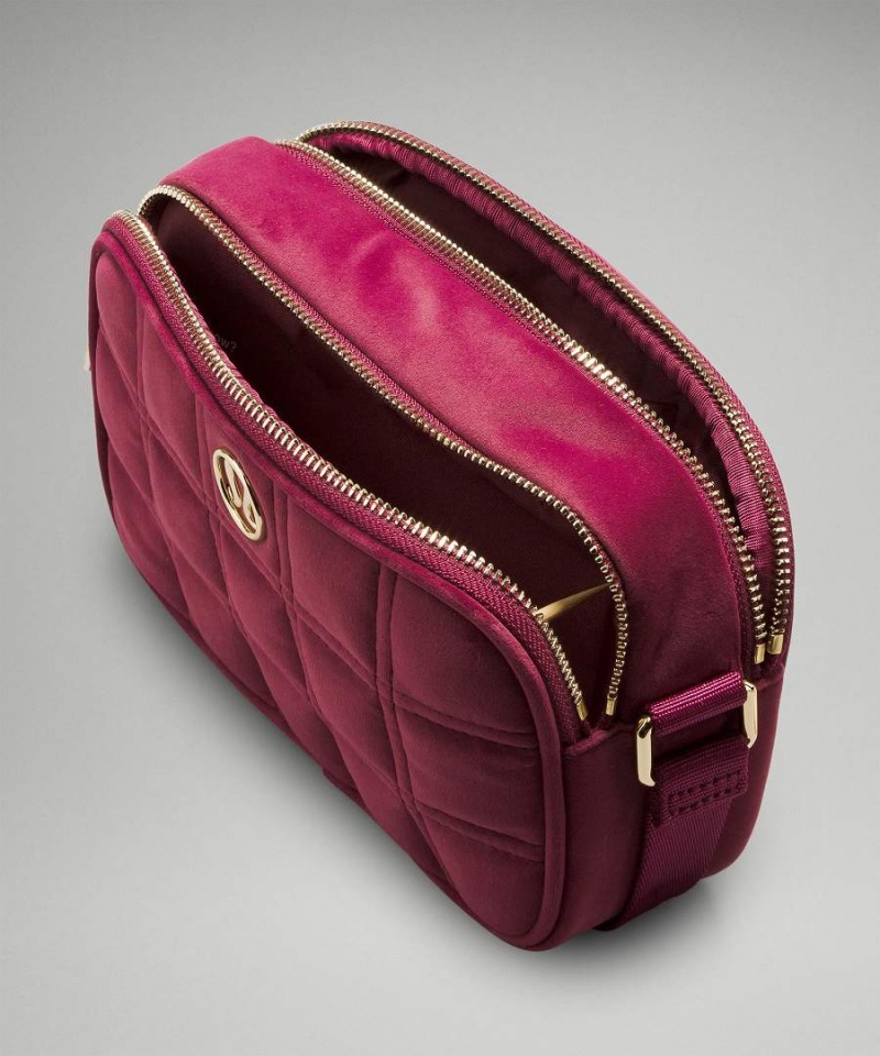 Bolsas Hombro Lululemon Camera 2L Acolchado Velour Mujer Burdeos Chile | 178FLWVNQ