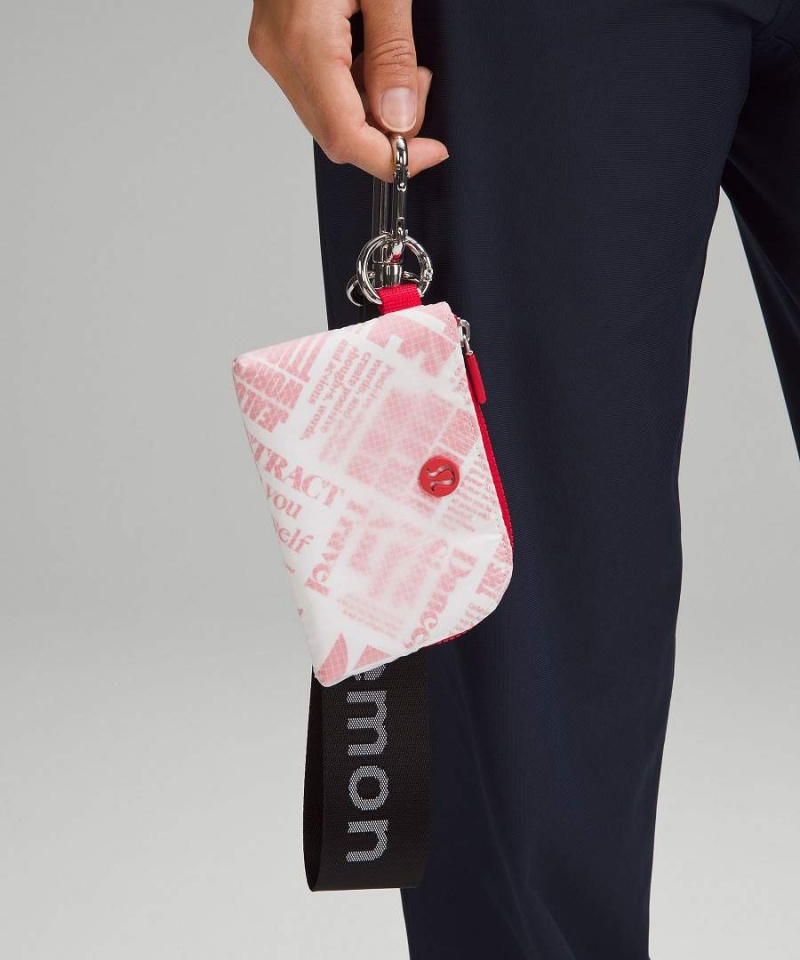 Bolso Pequeño Lululemon Clippable Manifesto Print Card Mujer Blancas Rojas Chile | 193KXLSZJ