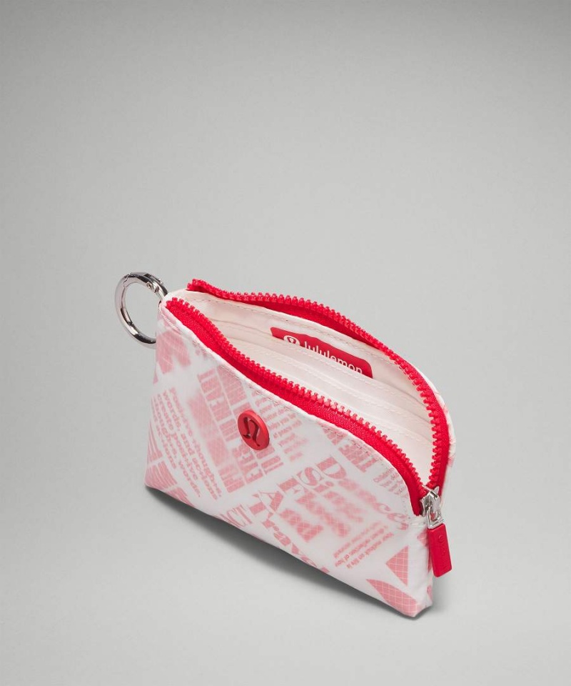 Bolso Pequeño Lululemon Clippable Manifesto Print Card Mujer Blancas Rojas Chile | 193KXLSZJ